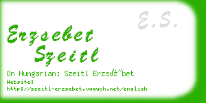 erzsebet szeitl business card